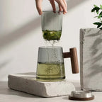 SacredHut | Ultramodern Glass Tea Cup with Filter and Lid