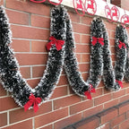 Snow-Flocked Christmas Garland, 2 m PVC Holiday Decoration - product view 9
