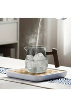 SacredHut | Wood Handle Glass Teapot