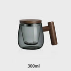 SacredHut | Ultramodern Glass Tea Cup with Filter and Lid