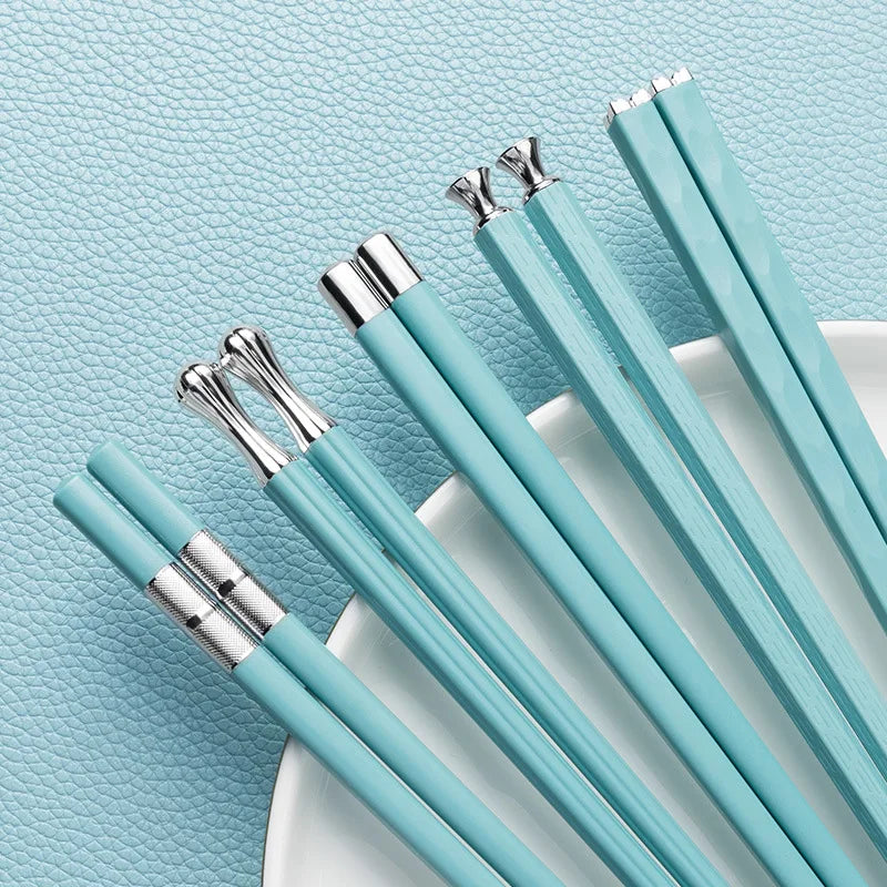 SacredHut | DineLux – Luxurious Chopstick Set with Refined Designs (5 Pairs)