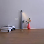 Rechargeable LED Table Lamp, Slim Touch-Dimmable Bedside Light - Gray, Changeable