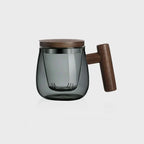 SacredHut | Ultramodern Glass Tea Cup with Filter and Lid