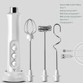 SacredHut | 3 In 1 Electric Milk Frother Rechargeable Milk Frother Handheld Frothing Device High Speeds Milk Frother Drink Mixer Coffee