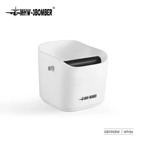 SacredHut | 0.9–1.2 l Espresso knock box, detachable knock bar and non-slip base, square coffee grounds waste, barista desktop accessories