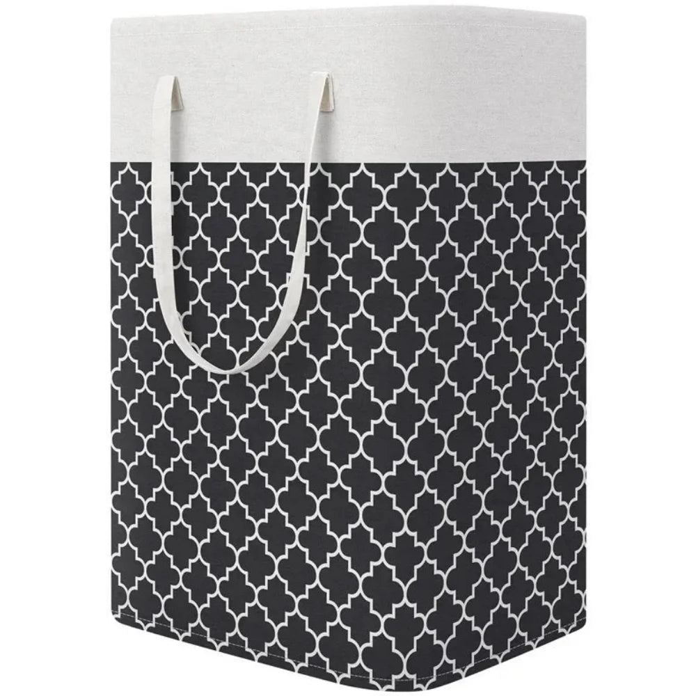 75L waterproof collapsible laundry basket with handles