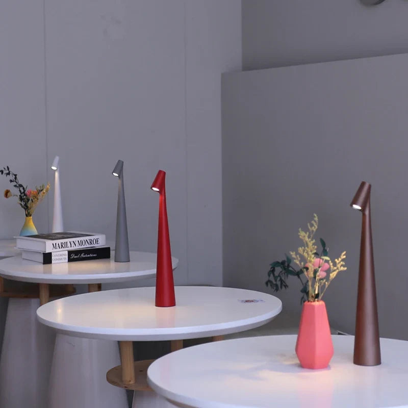 Rechargeable LED Table Lamp, Slim Touch-Dimmable Bedside Light - product view 3