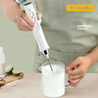 SacredHut | 3 In 1 Electric Milk Frother Rechargeable Milk Frother Handheld Frothing Device High Speeds Milk Frother Drink Mixer Coffee