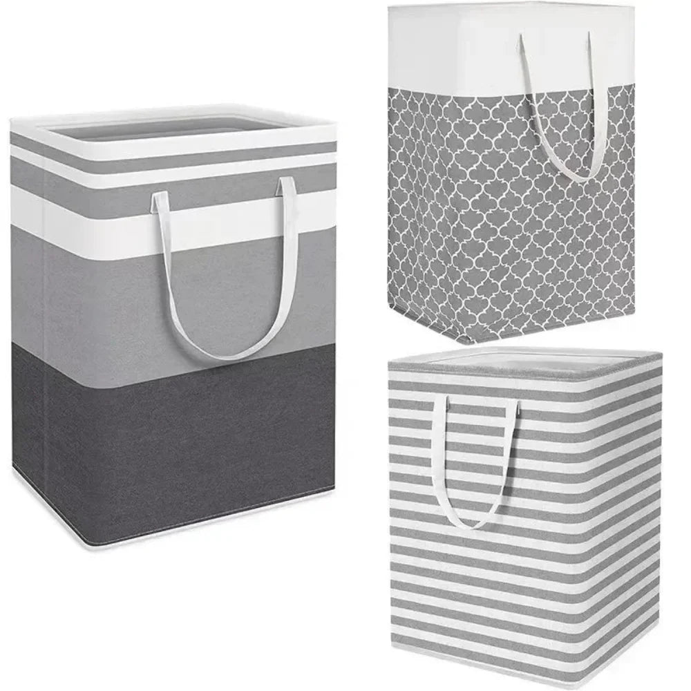 75L waterproof collapsible laundry basket with handles