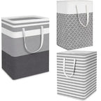 75L waterproof collapsible laundry basket with handles