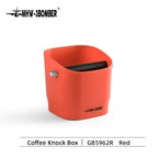 SacredHut | 0.9–1.2 l Espresso knock box, detachable knock bar and non-slip base, square coffee grounds waste, barista desktop accessories
