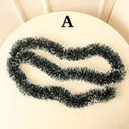 Snow-Flocked Christmas Garland, 2 m PVC Holiday Decoration - product view 1