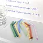 SacredHut | Glass straw - Set of 4