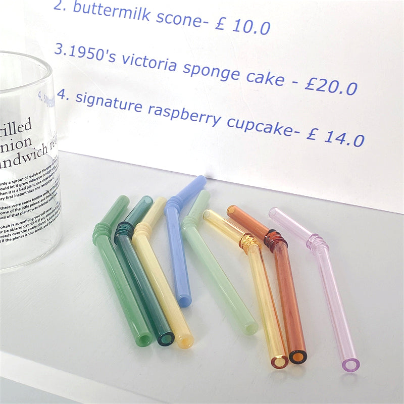 SacredHut | Glass straw - Set of 4
