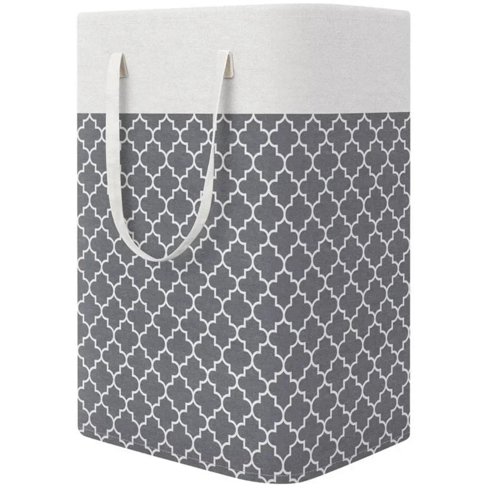 75L waterproof collapsible laundry basket with handles
