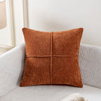 Stitched Throw Pillow Cover, Soft Microfiber Hidden-Zipper Cushion Cover — product view 8