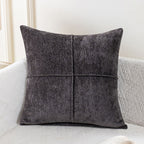 Stitched Throw Pillow Cover, Soft Microfiber Hidden-Zipper Cushion Cover — product view 9