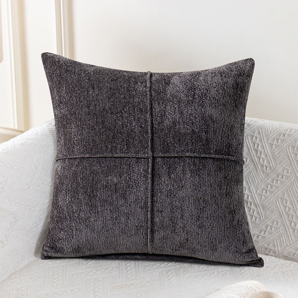 Stitched Throw Pillow Cover, Soft Microfiber Hidden-Zipper Cushion Cover — product view 9