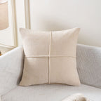 Stitched Throw Pillow Cover, Soft Microfiber Hidden-Zipper Cushion Cover — product view 11