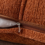 Stitched Throw Pillow Cover, Soft Microfiber Hidden-Zipper Cushion Cover — product view 5