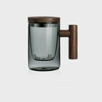 SacredHut | Ultramodern Glass Tea Cup with Filter and Lid