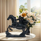 Headless Horseman Halloween Figurine, Resin Pumpkin Rider Decor - product view 2