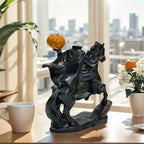 Headless Horseman Halloween Figurine, Resin Pumpkin Rider Decor - product view 3