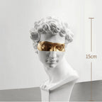 David Bust Sculpture, 6-Inch Renaissance-Inspired Resin Decor — product view 10