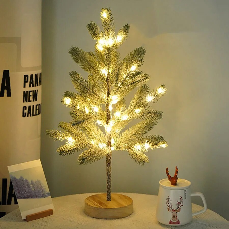LED Tabletop Christmas Tree, 50 cm with 50 Warm White Lights - product view 2