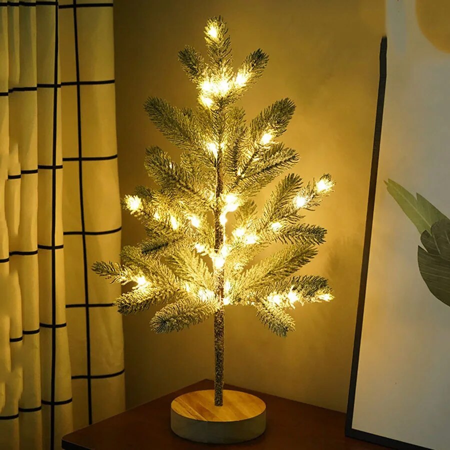 LED Tabletop Christmas Tree, 50 cm with 50 Warm White Lights - product view 3
