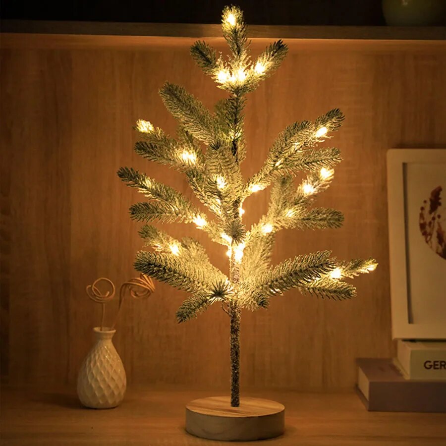 LED Tabletop Christmas Tree, 50 cm with 50 Warm White Lights - product view 1