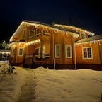 Warm White Outdoor Christmas Curtain Lights, 4–32 m Lengths - product view 2