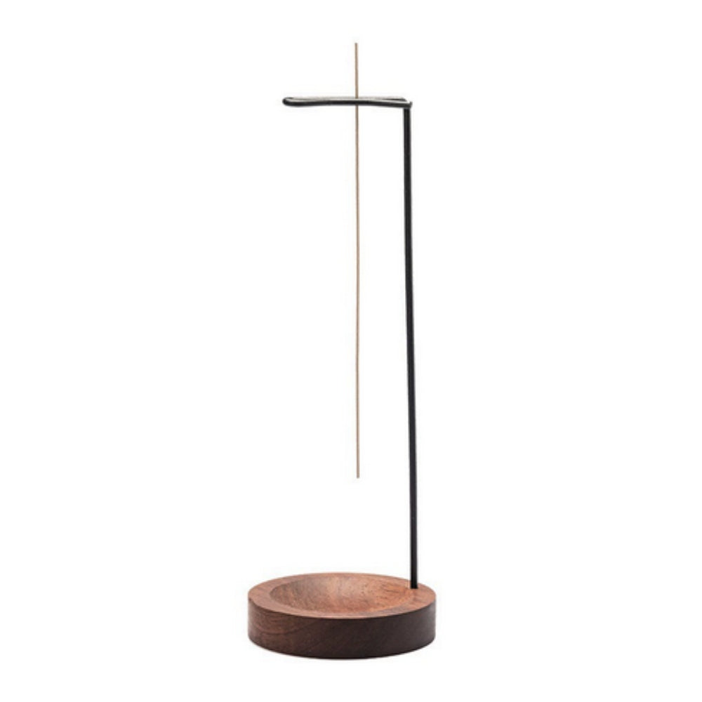 Wooden Incense Burner with Metal Holder, Decorative Incense Stand — product view 3