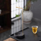 Wooden Incense Burner with Metal Holder, Decorative Incense Stand — product view 8