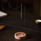 Wooden Incense Burner with Metal Holder, Decorative Incense Stand — product view 13