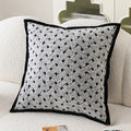Embroidered Chenille Pillow Cover, Zebra and Geometric Cushion Designs — product view 1