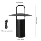 Cordless Metal Table Lamp, USB Rechargeable 3-Color LED Light - product view 9