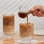 SacredHut | American Ice Latte Glass Coffee Mug