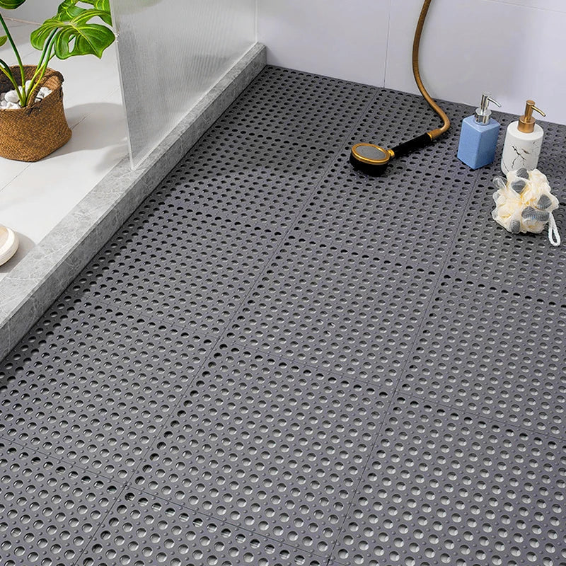 Non-Slip Rubber Shower Floor Tiles, 4 or 8 Pack - product view 4