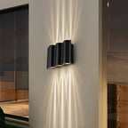 Wavy LED Wall Sconce, Aluminum Up-and-Down Light, IP54 — product view 3