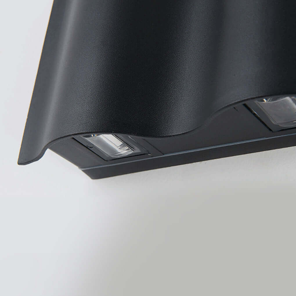 Wavy LED Wall Sconce, Aluminum Up-and-Down Light, IP54 — product view 7