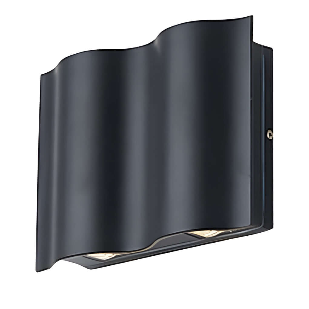 Wavy LED Wall Sconce, Aluminum Up-and-Down Light, IP54 — product view 10