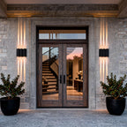 Wavy LED Wall Sconce, Aluminum Up-and-Down Light, IP54 — product view 1