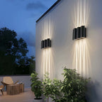 Wavy LED Wall Sconce, Aluminum Up-and-Down Light, IP54 — product view 2