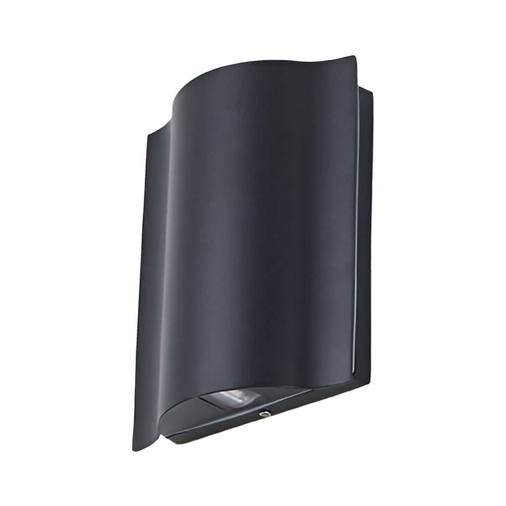 Wavy LED Wall Sconce, Aluminum Up-and-Down Light, IP54 — 2-Light, White