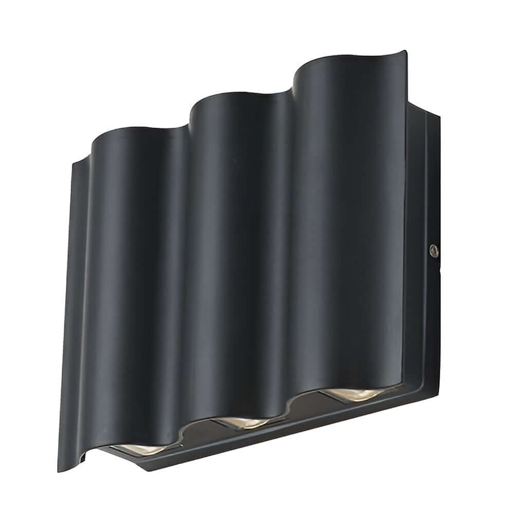 Wavy LED Wall Sconce, Aluminum Up-and-Down Light, IP54 — product view 11