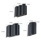 Wavy LED Wall Sconce, Aluminum Up-and-Down Light, IP54 — product view 12