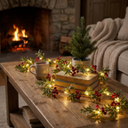 Botanical Garland String Lights — Winterberry