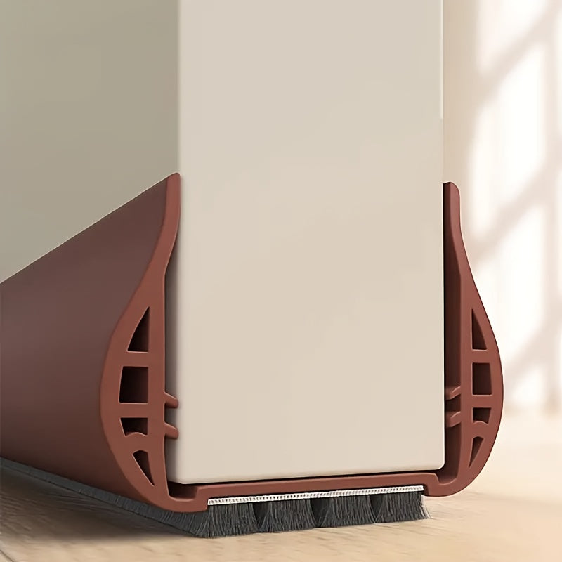 Adjustable Door Draft Stopper — Brown