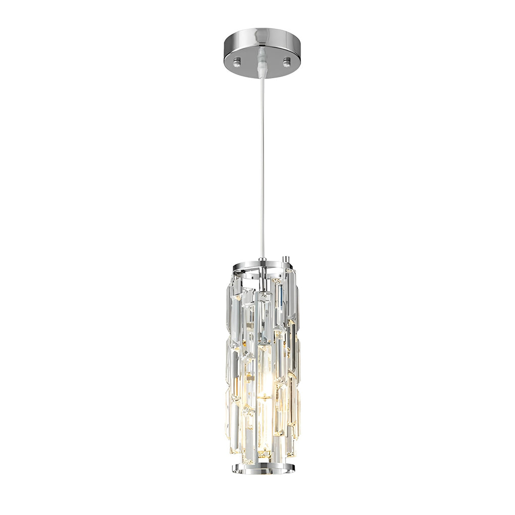 Mini Crystal Pendant Light, Single-Light E27 Glass Ceiling Lamp — product view 12